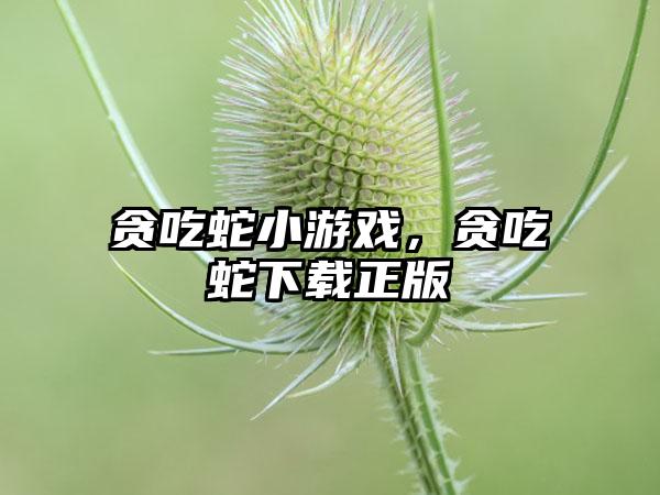 贪吃蛇小游戏，贪吃蛇下载正版