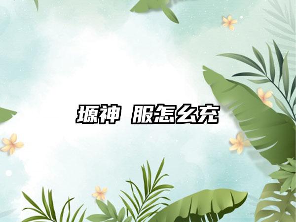 塬神臺服怎幺充錢