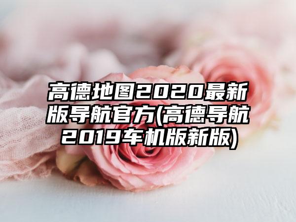 高德地图2020最新版导航官方(高德导航2019车机版新版)