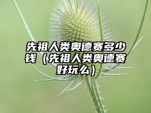 先祖人类奥德赛多少钱（先祖人类奥德赛好玩么）