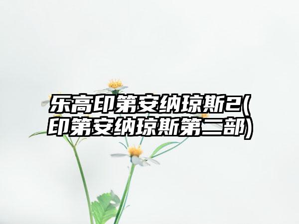 乐高印第安纳琼斯2(印第安纳琼斯第二部)