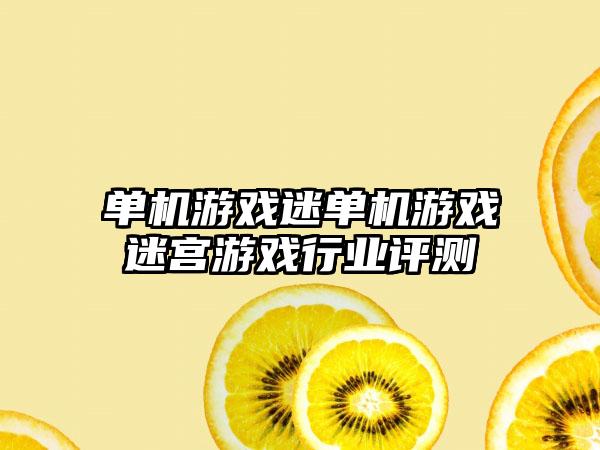 单机游戏迷单机游戏迷宫游戏行业评测