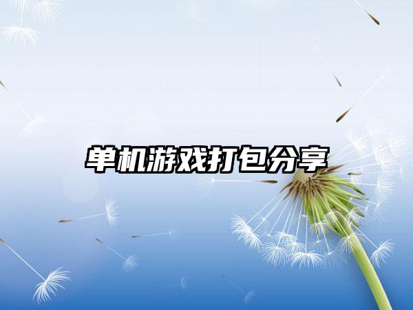 单机游戏打包分享