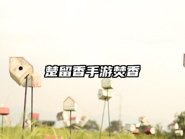 楚留香手游焚香