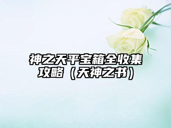 神之天平宝箱全收集攻略（天神之书）