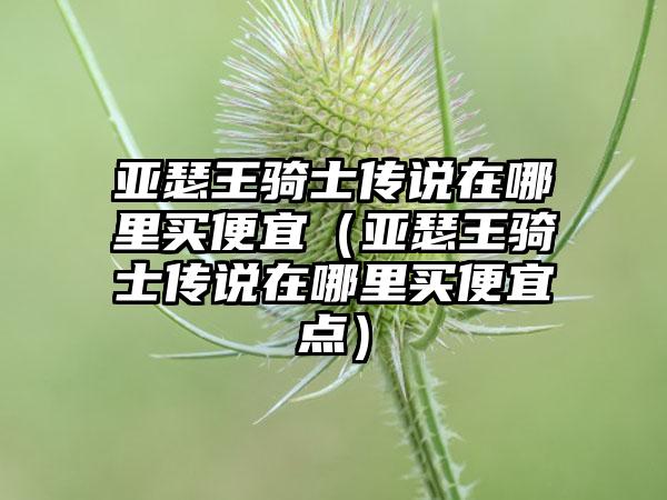 亚瑟王骑士传说在哪里买便宜（亚瑟王骑士传说在哪里买便宜点）