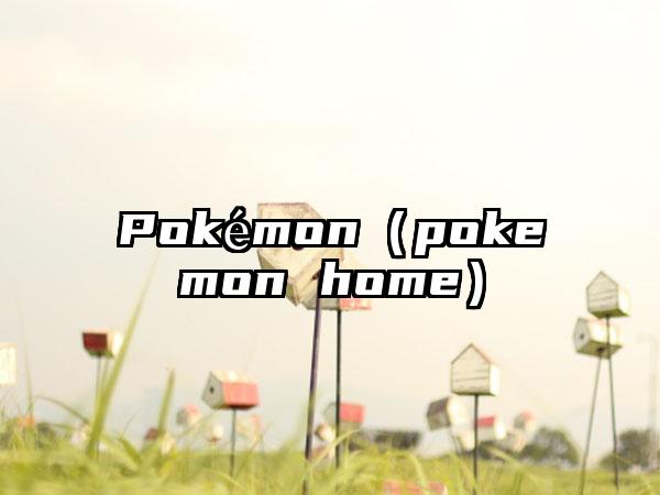 Pokémon（pokemon home）