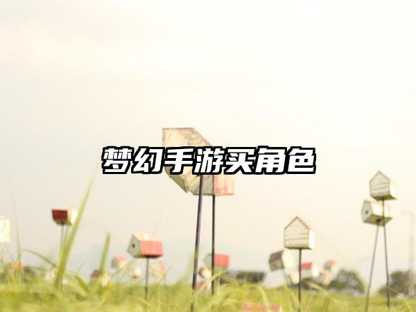 梦幻手游买角色