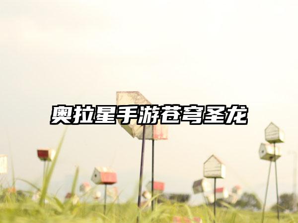 奥拉星手游苍穹圣龙