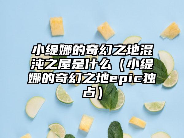 小缇娜的奇幻之地混沌之屋是什么（小缇娜的奇幻之地epic独占）
