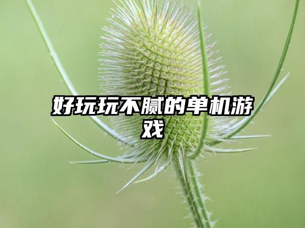 好玩玩不腻的单机游戏