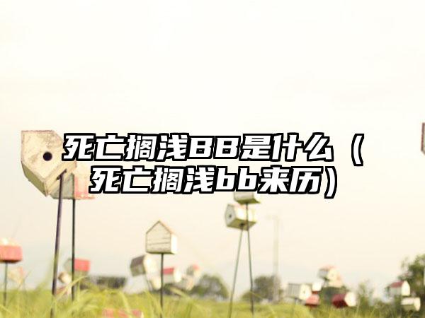 死亡搁浅BB是什么（死亡搁浅bb来历）