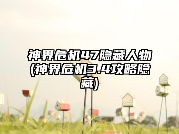 神界危机47隐藏人物(神界危机3.4攻略隐藏)