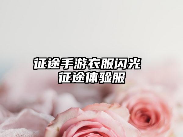 征途手游衣服闪光 征途体验服