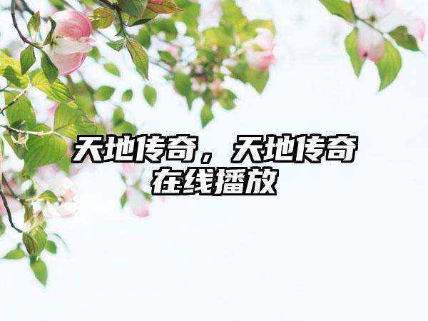 天地传奇，天地传奇在线播放