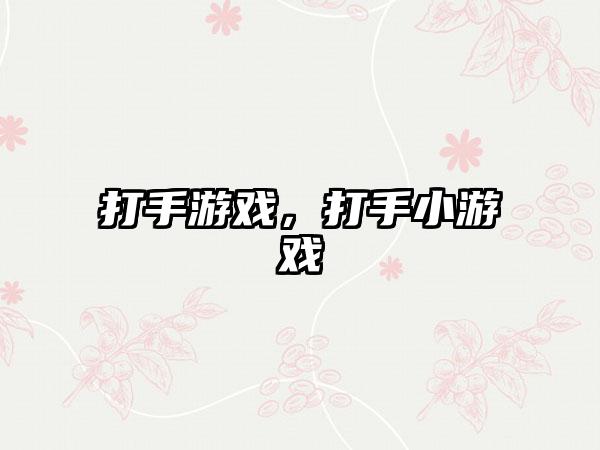 打手游戏，打手小游戏