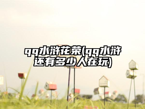 qq水浒花荣(qq水浒还有多少人在玩)