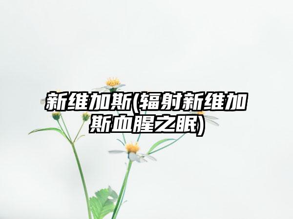 新维加斯(辐射新维加斯血腥之眠)