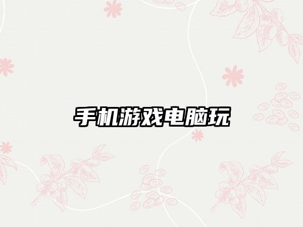 手机游戏电脑玩