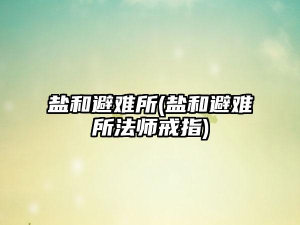 盐和避难所(盐和避难所法师戒指)