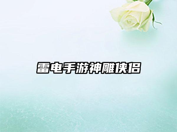 雷电手游神雕侠侣