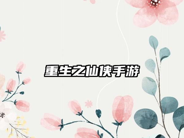重生之仙侠手游