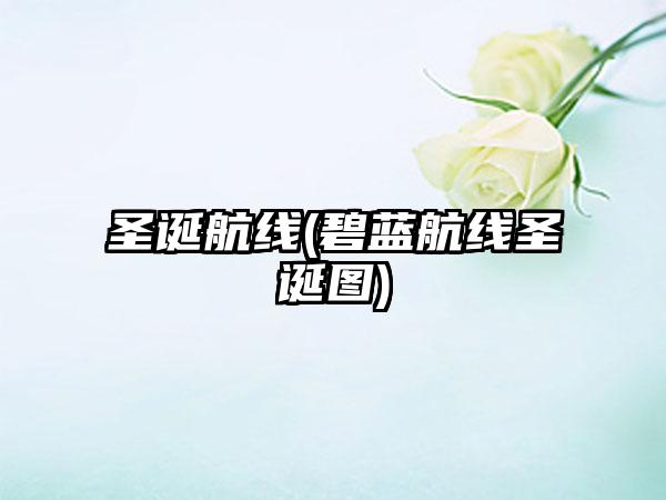 圣诞航线(碧蓝航线圣诞图)