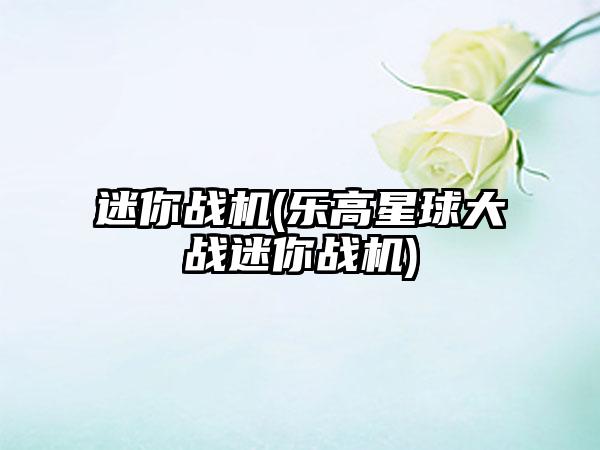 迷你战机(乐高星球大战迷你战机)