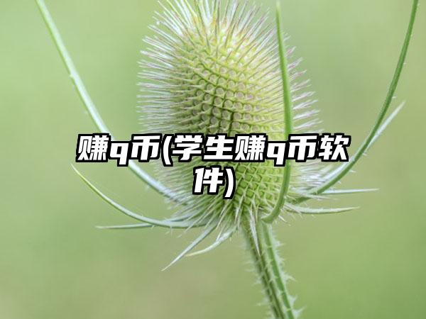 赚q币(学生赚q币软件)