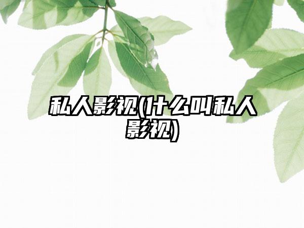 私人影视(什么叫私人影视)