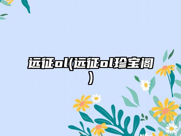 远征ol(远征ol珍宝阁)