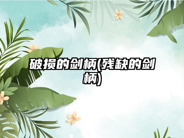 破损的剑柄(残缺的剑柄)