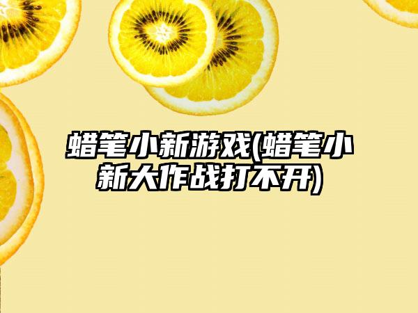 蜡笔小新游戏(蜡笔小新大作战打不开)