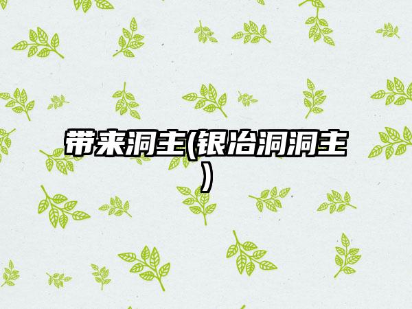 带来洞主(银冶洞洞主)