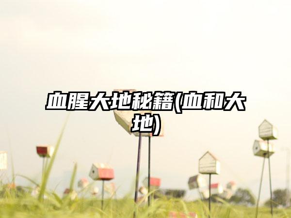 血腥大地秘籍(血和大地)