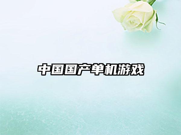 中国国产单机游戏