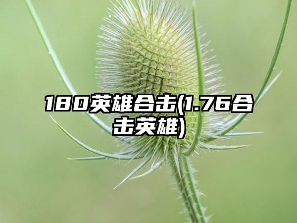 180英雄合击(1.76合击英雄)