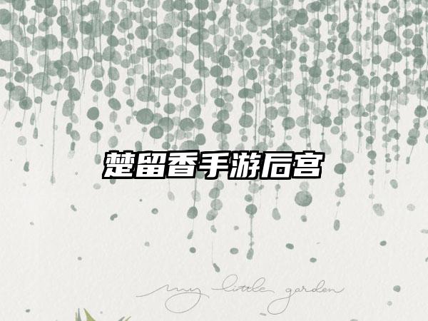 楚留香手游后宫