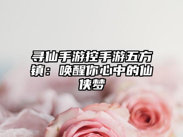 寻仙手游控手游五方镇：唤醒你心中的仙侠梦