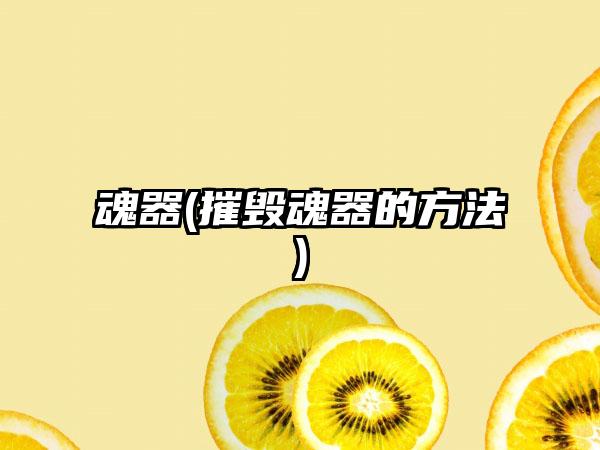 魂器(摧毁魂器的方法)