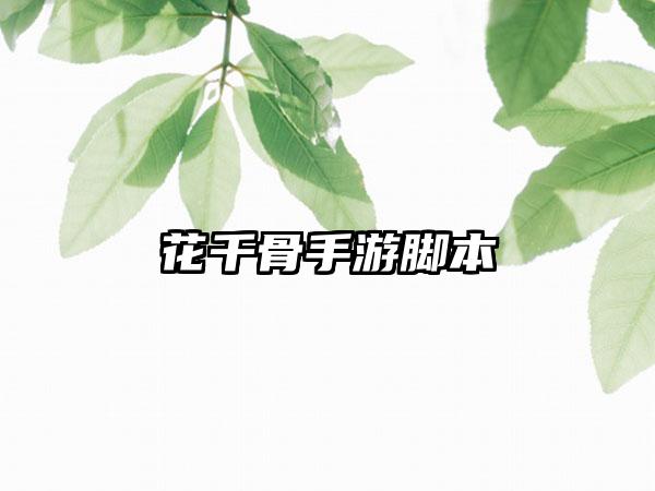 花千骨手游脚本