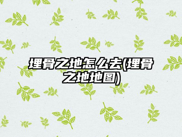 埋骨之地怎么去(埋骨之地地图)