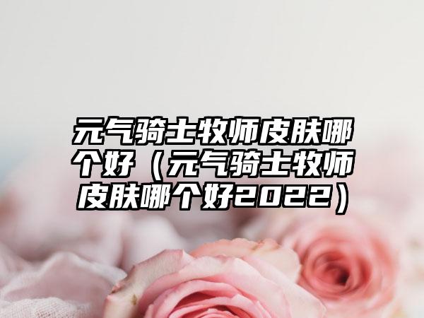 元气骑士牧师皮肤哪个好（元气骑士牧师皮肤哪个好2022）