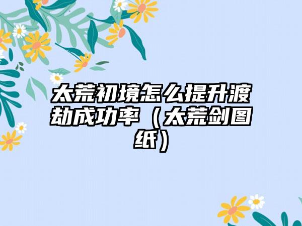 太荒初境怎么提升渡劫成功率（太荒剑图纸）