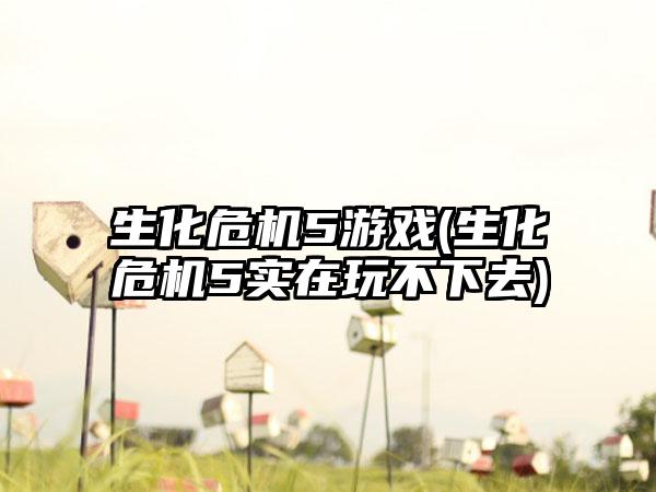 生化危机5游戏(生化危机5实在玩不下去)