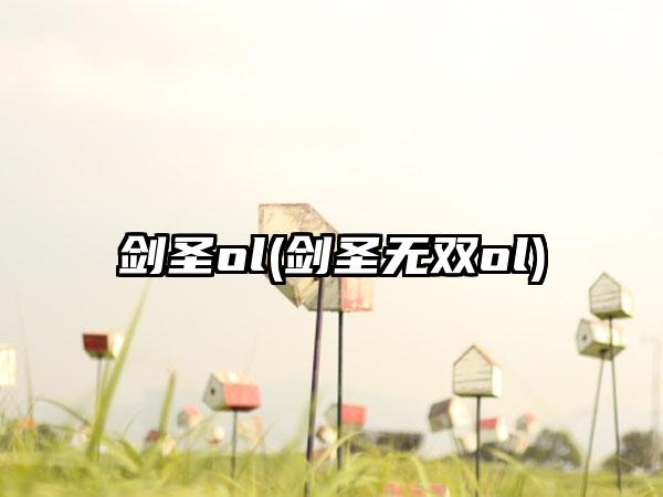 剑圣ol(剑圣无双ol)