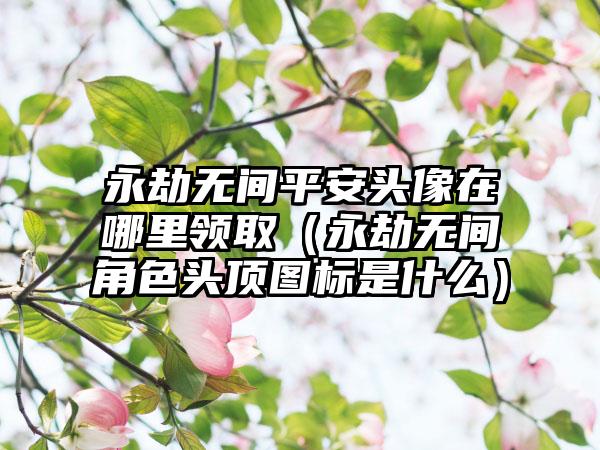 永劫无间平安头像在哪里领取（永劫无间角色头顶图标是什么）