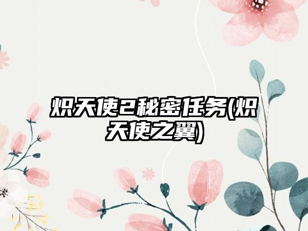 炽天使2秘密任务(炽天使之翼)