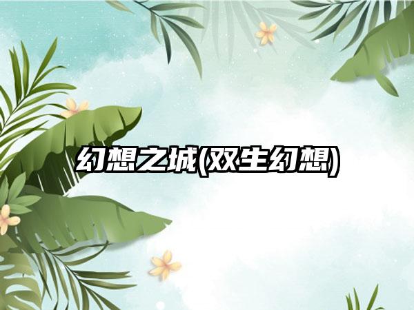 幻想之城(双生幻想)