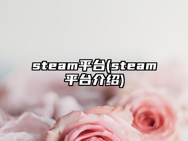 steam平台(steam平台介绍)